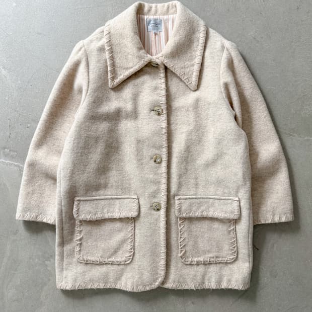 Pierre cardin Hand Stitch Wool Coat