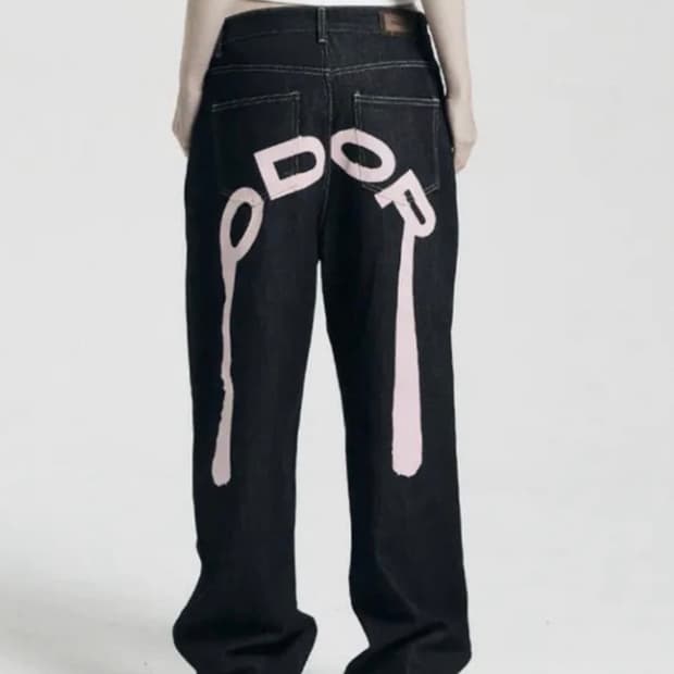 오도어 로고 드랍 데님