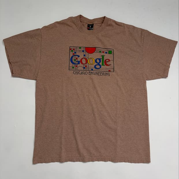 00s Google Tee (heather brown)
