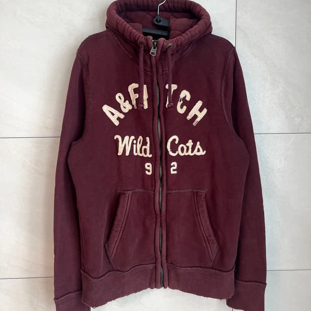아베크롬비 A&F 후드집업 버건디 (M) 