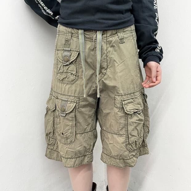 멀티포켓 카키 카고팬츠