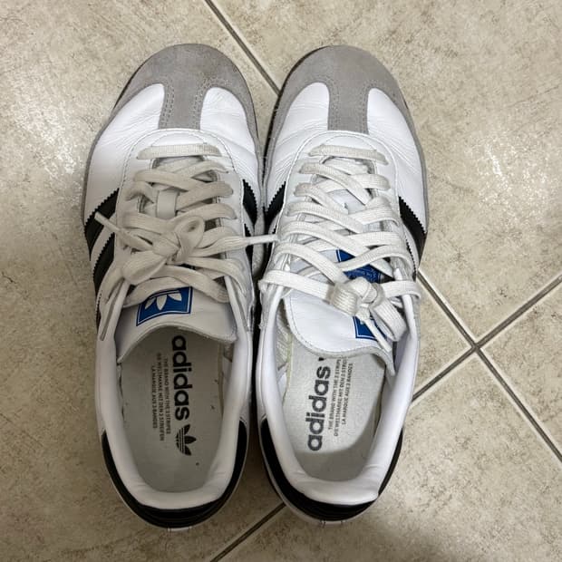 아디다스 삼바 OG - 화이트:블랙 250