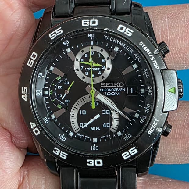 세이코 (SEIKO) 7T82-0AK0 크로노 그래프 SPC027J1 시