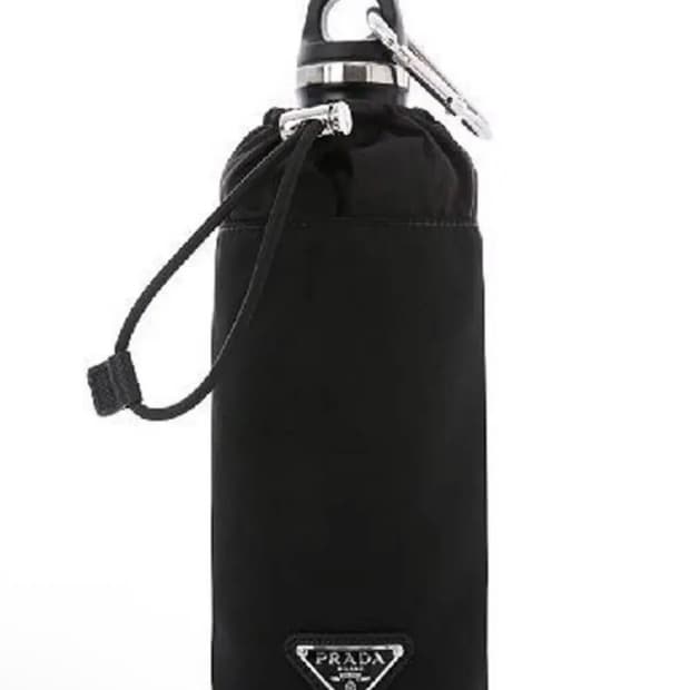 프라다 삼각로고 파우치 스테인리스 텀블러 500ML 블랙