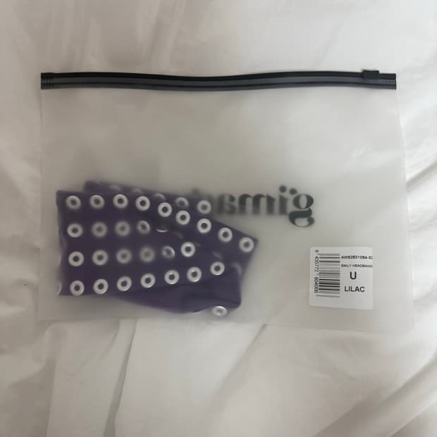 기마구아스 emily headband 아일렛 헤어밴드/퍼플