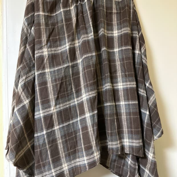 [새상품] 브라우니 언발란스 체크스커트