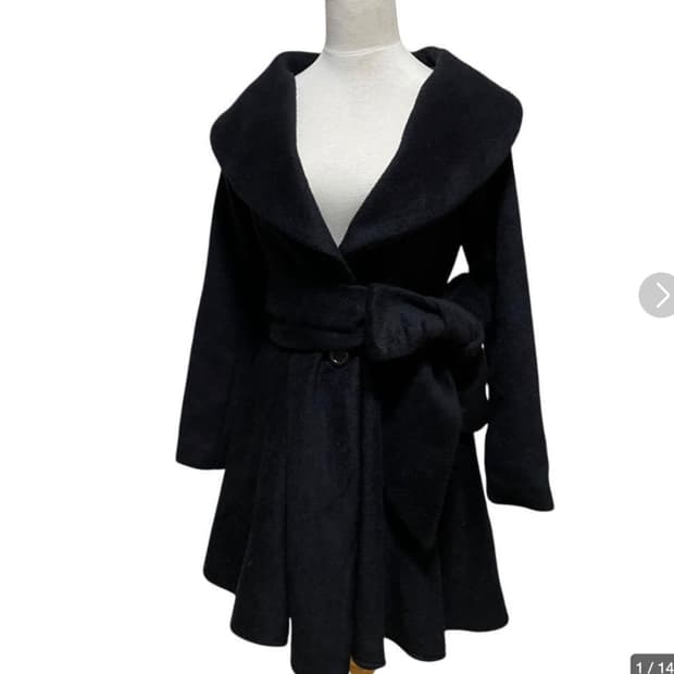 오네갸루 라떼갸루 다츄라 datura 리본 코트 아우터 빈티지 모리걸