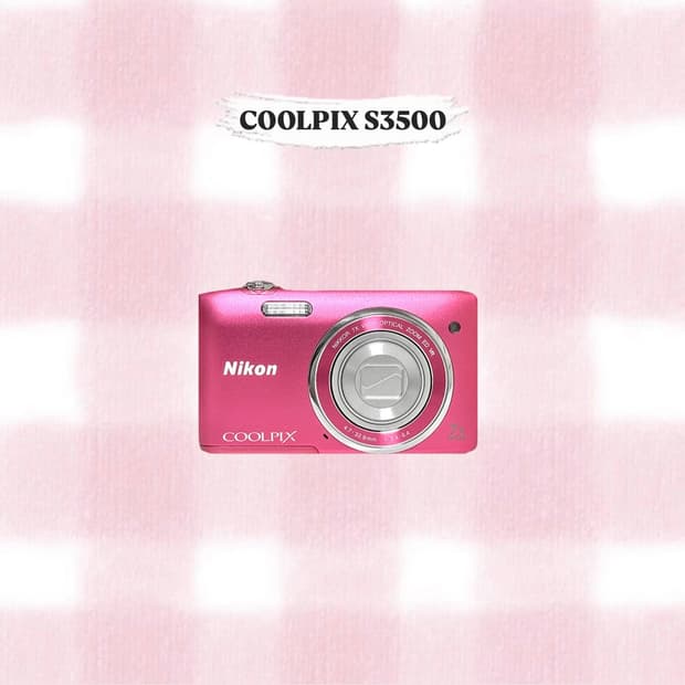 니콘 쿨픽스 S3500 핑크 빈티지디카