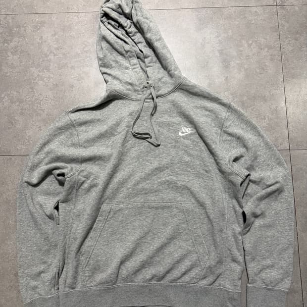 나이키 그레이컬러 빈티지  스우시 스웻후디셔츠 100size  