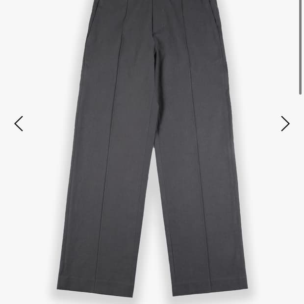 les Stitch crease trouser (charcoal)