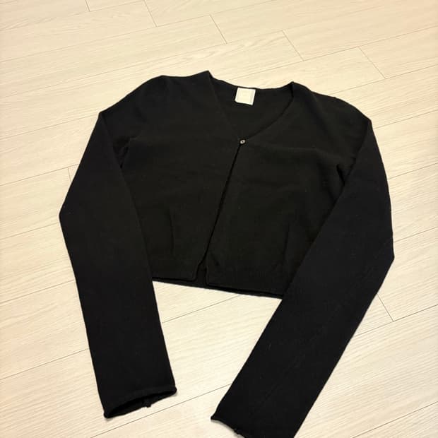 니하운 울캐시 원버튼 가디건 44-55사이즈