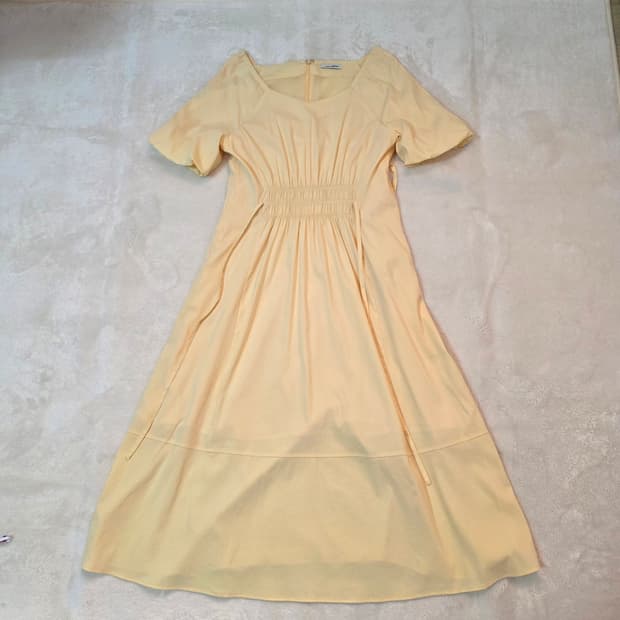 (M)여성 로엠 스퀘어넥 반팔 원피스 