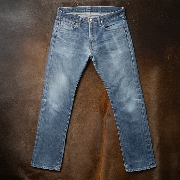 [34] 폴로 랄프로렌 슬림 스트레이트 핏 워시드 데님팬츠 