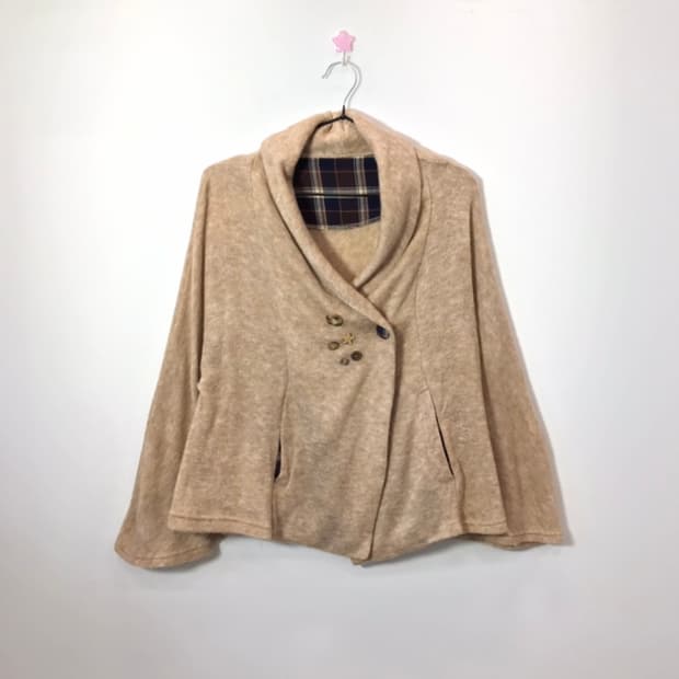 Jpn Kitsch Shawl Collar Knit Cardigans