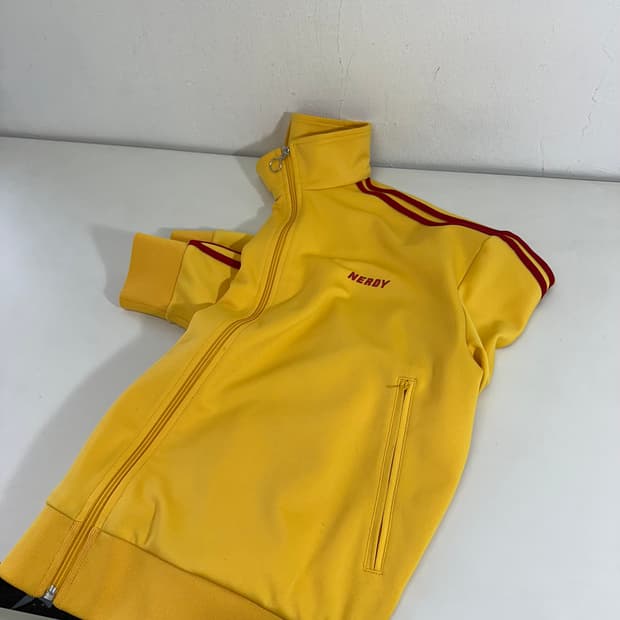 S 95 널디 옐로우 오버핏 트랙탑 집업 져지