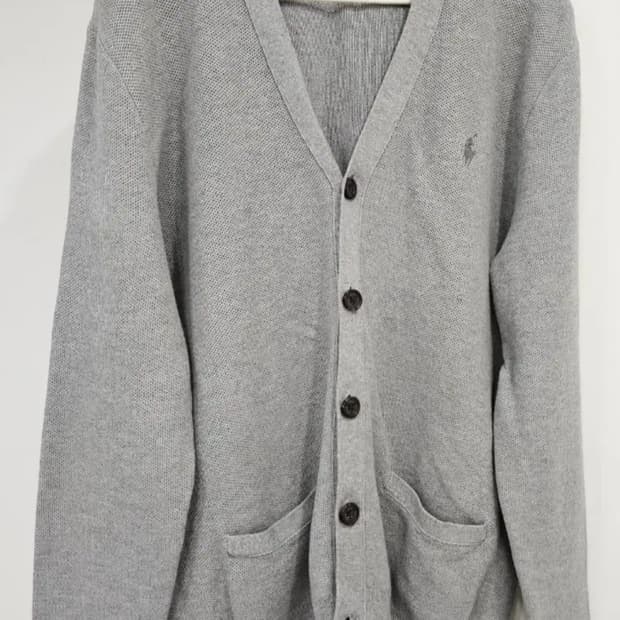폴로 가디건_그레이