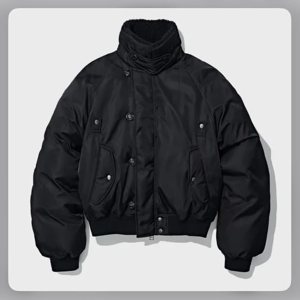  파르티멘토 1950 N2B 밀리터리 숏 파카 블랙 M