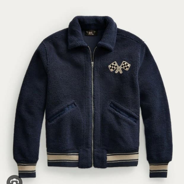 RRL 더블알엘 플래그 깃발 플리스 자켓 L