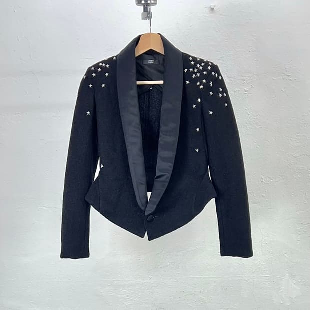 마커스 루퍼 블랙 스카이 크로마 스타 코르셋 블레이저 자켓
