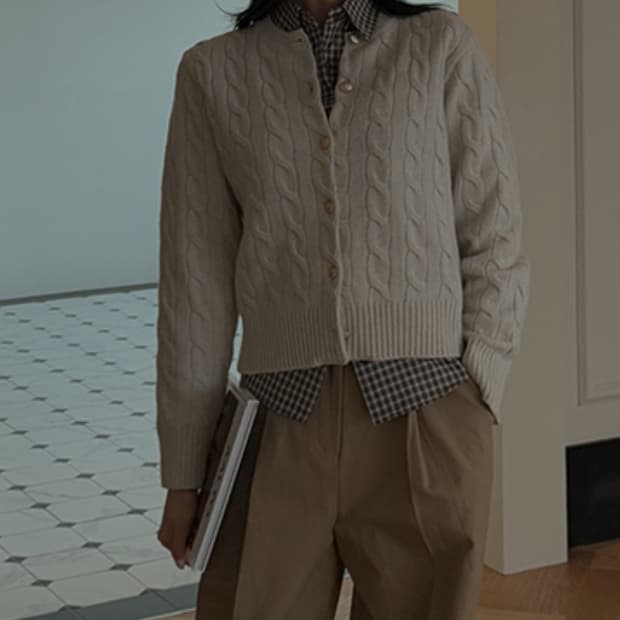 틸아이다이 니나 캐시미어5% 가디건 Free _ 여성