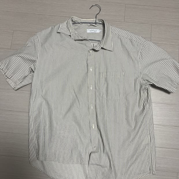 유니온블루 SEERSUCKER SUNDAY SHIRT BALCKSTIPE