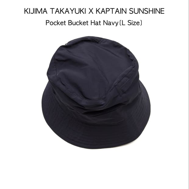 KIJIMA TAKAYUKI × K.S 포켓 버킷햇 네이비