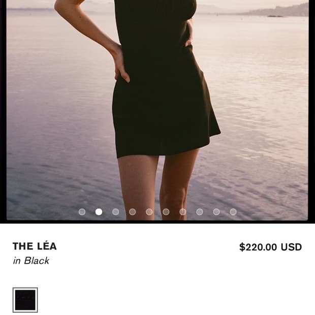 리얼리제이션 파 Realisation Par The Léa 블랙 원피스