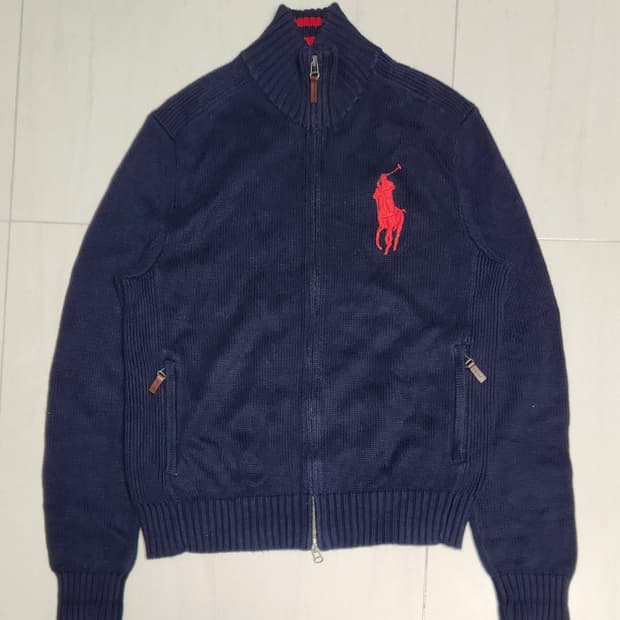 폴로 빅포니 네이비 집업 XL