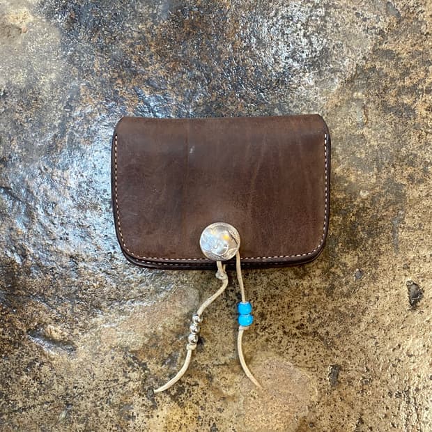 빈티지 에이징 가죽 지갑