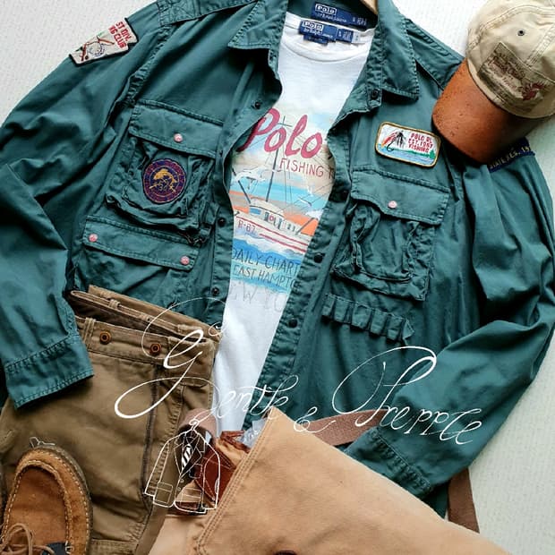 폴로 랄프로렌 스포츠맨 유틸리티 캠프셔츠