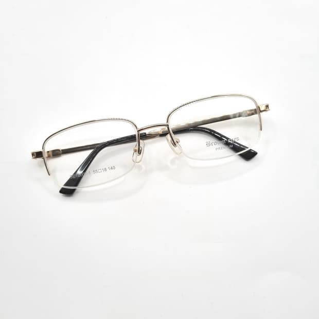 데드스탁 사각프레임 골드 스텐다드 반무테 안경  331