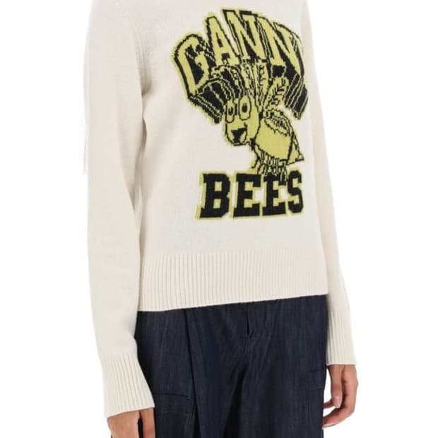 Ganni bees 가니 꿀벌 니트 스몰사이즈