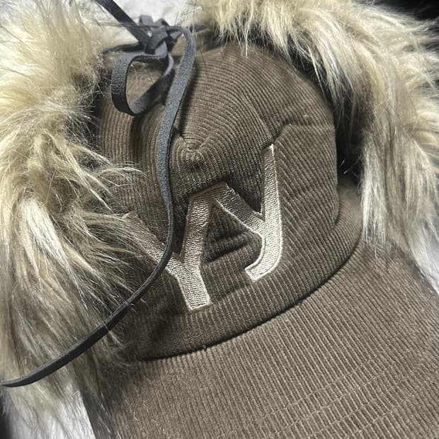 openyy 오픈와이와이 퍼 이어플랩 볼캡