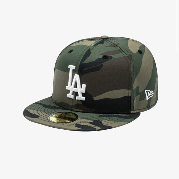 MLB LA 다저스 베이직 피티드캡 우드랜드 카모 구해요(판매 ❌)