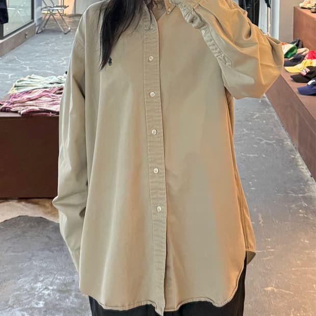 폴로 랄프로렌 스몰로고 베이지 셔츠 H3231