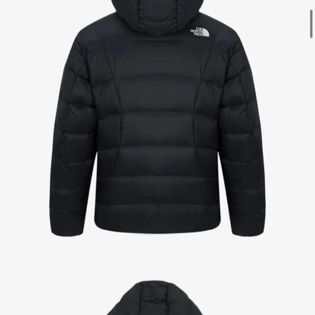 노스페이스 RDS 다운 후디 패딩 블랙 M