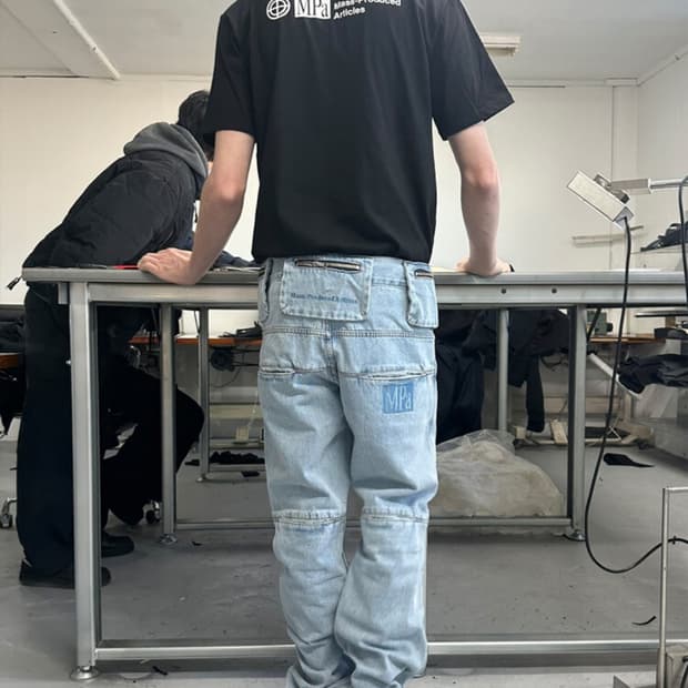 플라스틱 프로덕트 mpa bag pants (steel blue)