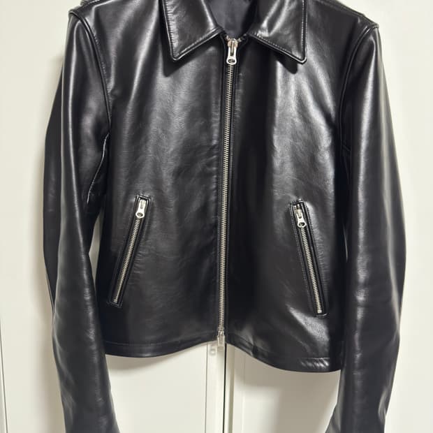 토니웩 카프 레더 집 블루종 자켓