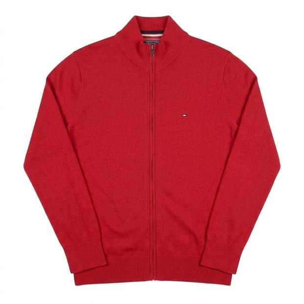 [L] TOMMY HILFIGER 타미힐피거 코튼 니트 집업