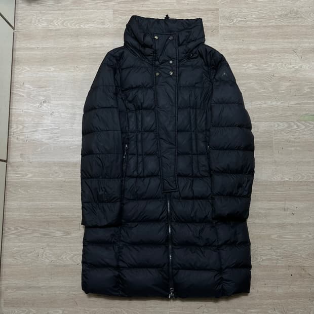 네파 여성 구스다운 스탠드넥 롱패딩 점퍼 [블랙] L/100