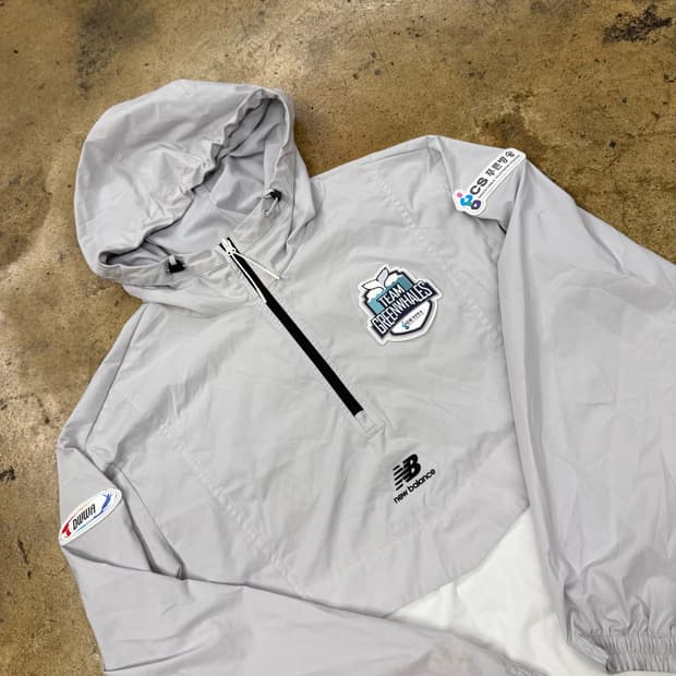 [정품/95,M] 뉴발란스 팀그린웨일즈 아노락 바람막이 b14