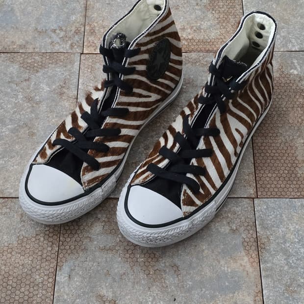 (235)컨버스 척테일러 올스타 지브라 송치 하이