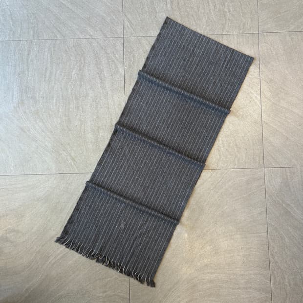 폴로 정품 그레이 스트라이프 머플러