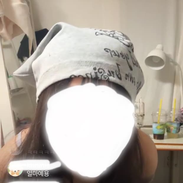 헬로키티 핸드메이드 고양이비니