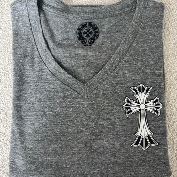 Chrome Hearts V-neck T shirt 크롬하츠브이넥티셔츠