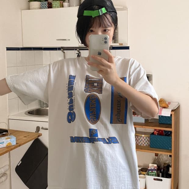 슈프림 1/2 티셔츠 (Man XL)
