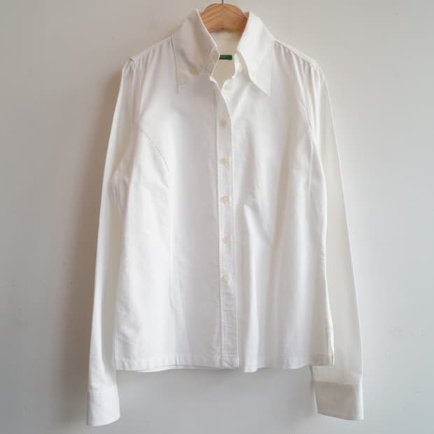 BENETTON 베네통 와이드카라 옥스포드 셔츠