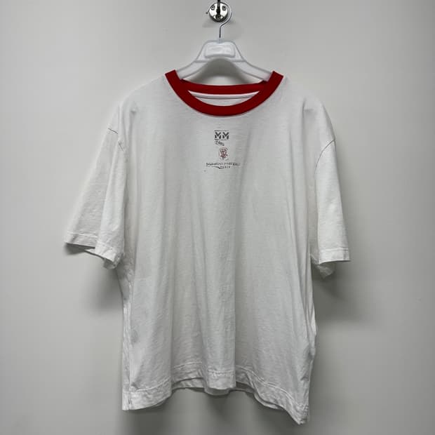 메종 마르지엘라 배색 반팔티 XL