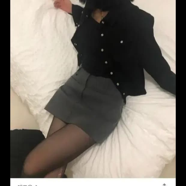 애즈온 로우라이즈 스커트 m