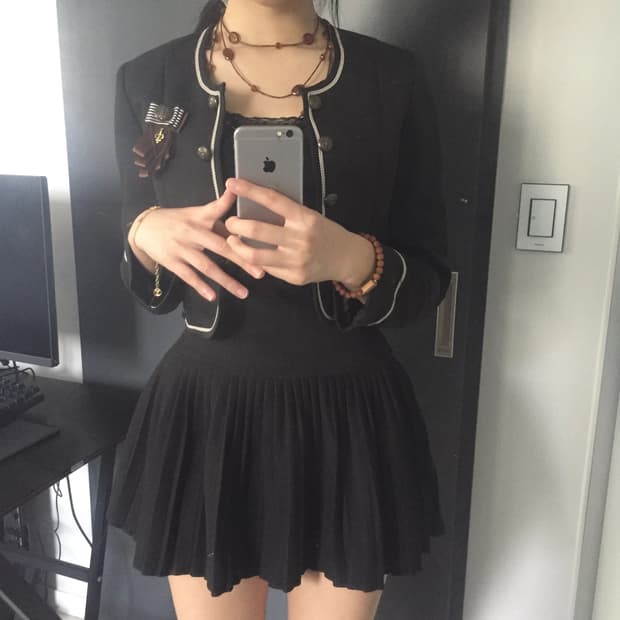 히메갸루 러블리 트위드 자켓